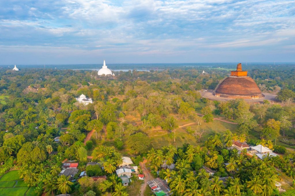 Vista aérea de Anuradhapura, Sri Lanka