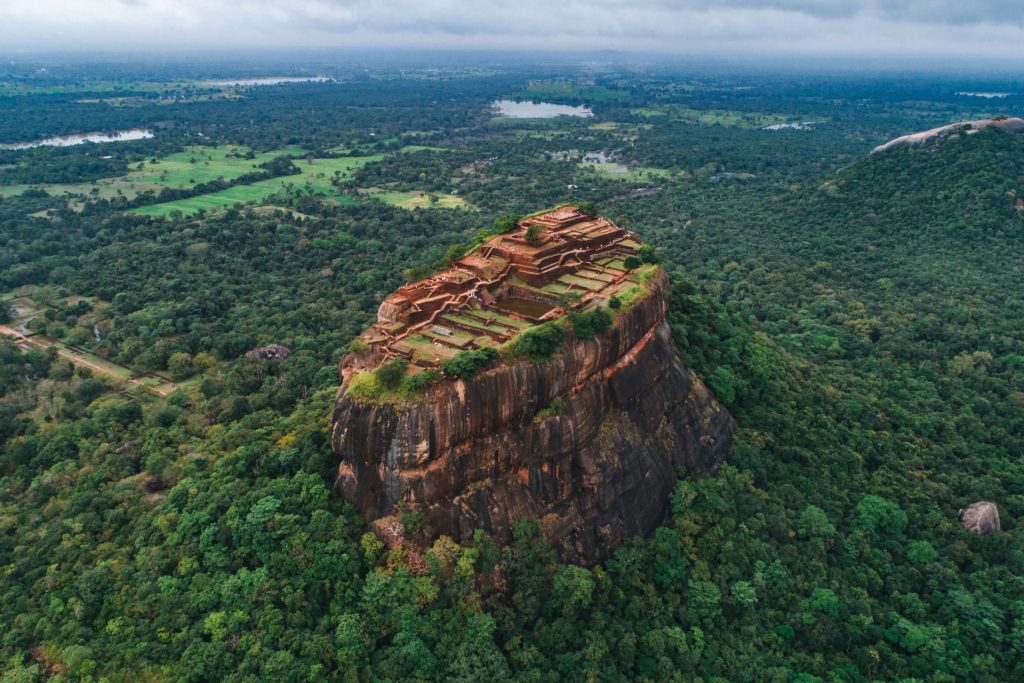 Fortaleza de la roca del león en Sigiriya, Sri Lanka