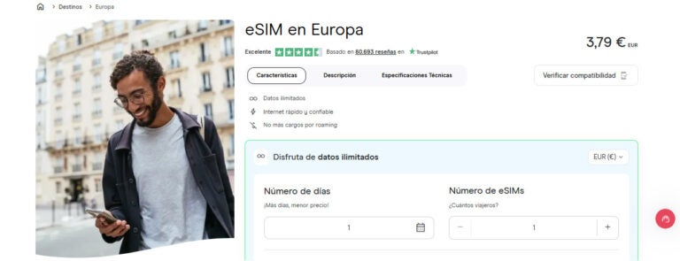 Chip para Europa de Holafly