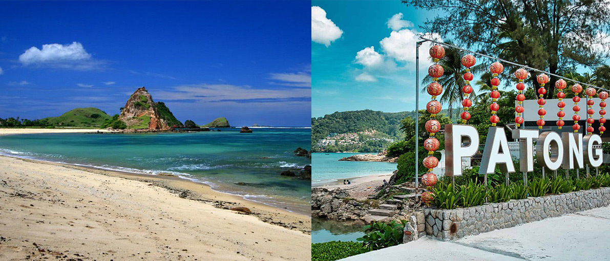 Kuta en Bali vs. Patong en Tailandia