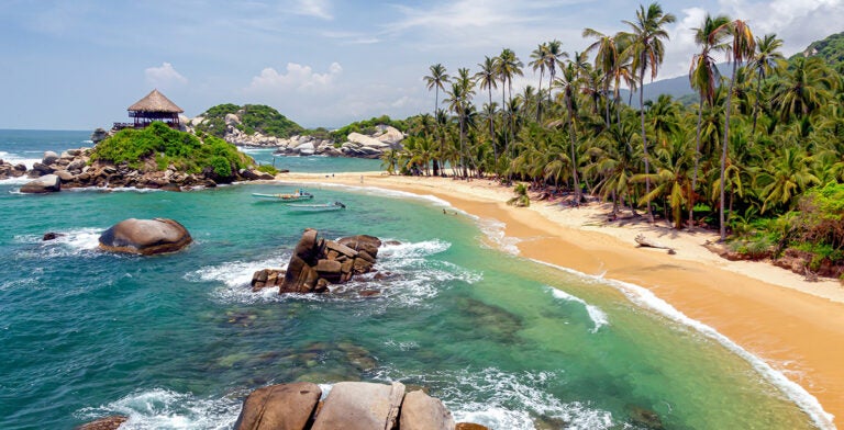 Playa Cabo San Juan del Guía en el parque Tayrona, Colombia