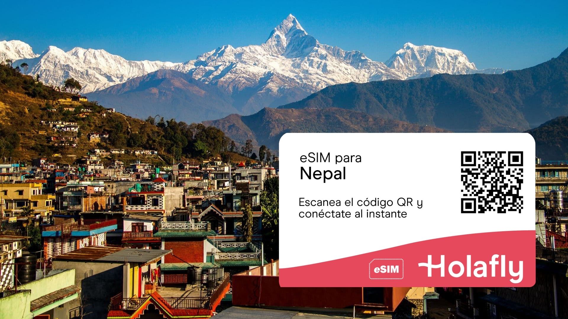 eSIM prepago para Nepal de Holafly