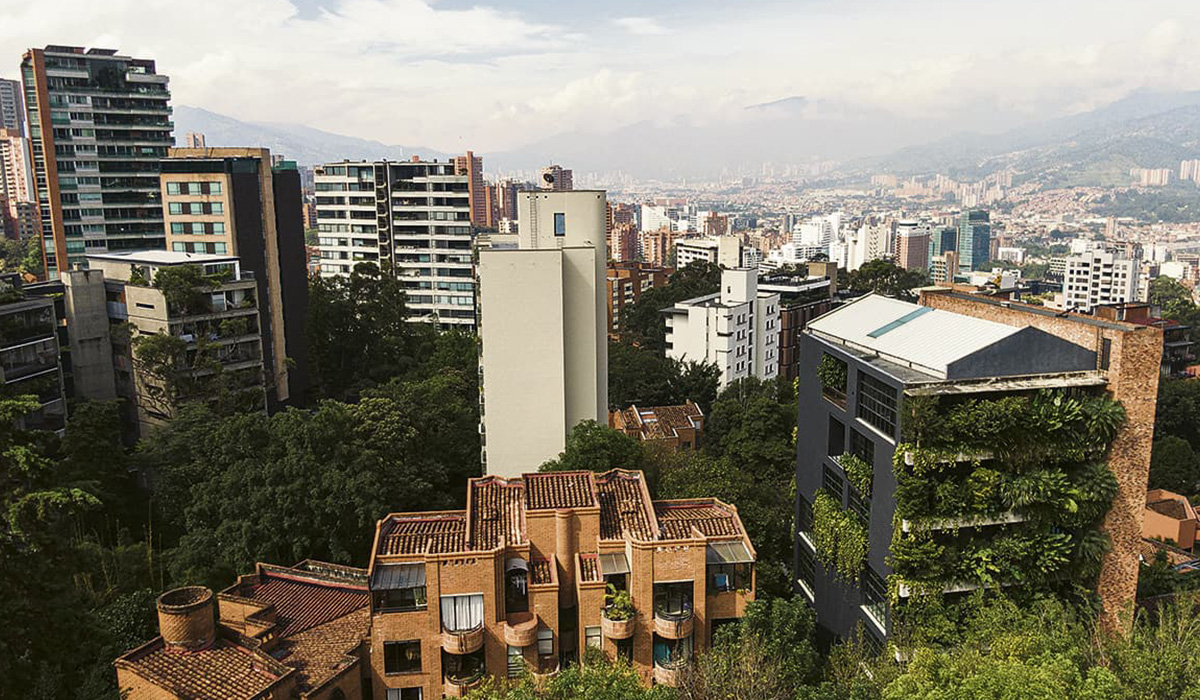 Panorámica de El Poblado en Medellín