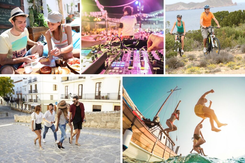 Actividades realizadas por colivings en Ibiza.