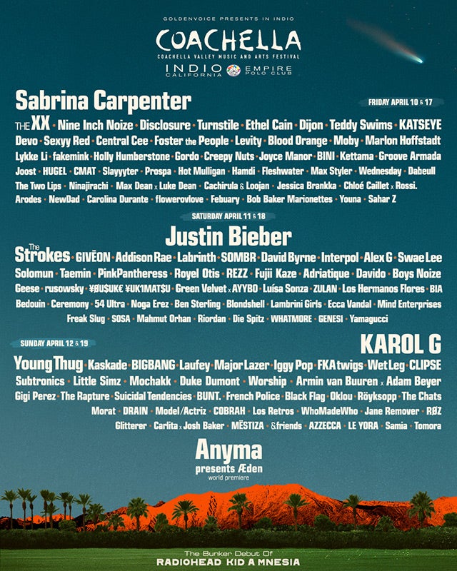 Cartel de Coachella 2026