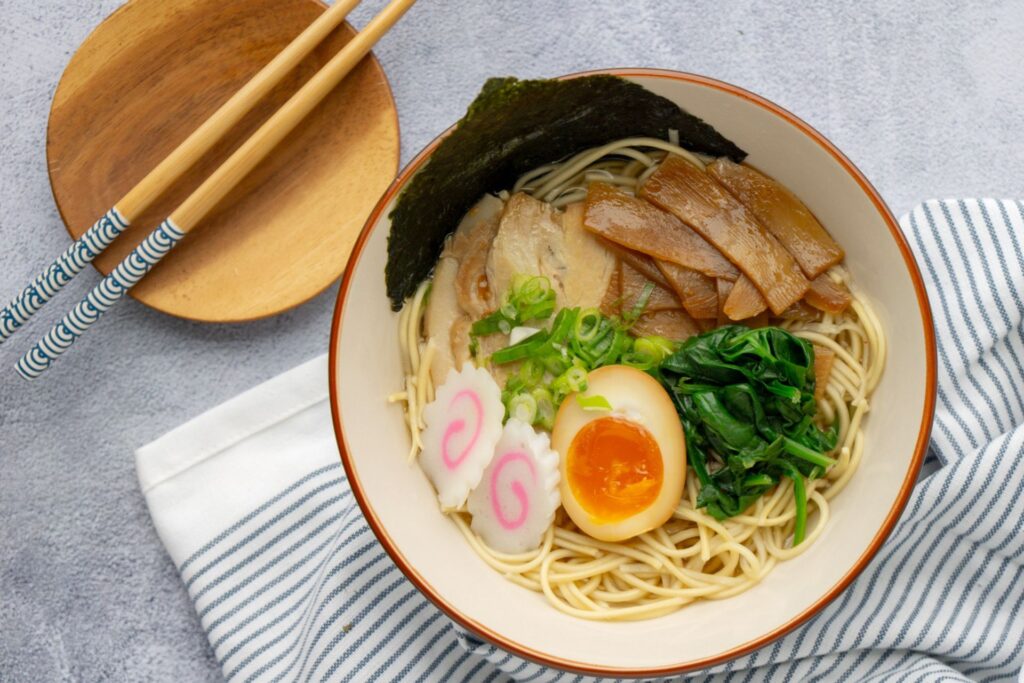 Plato de ramen shio