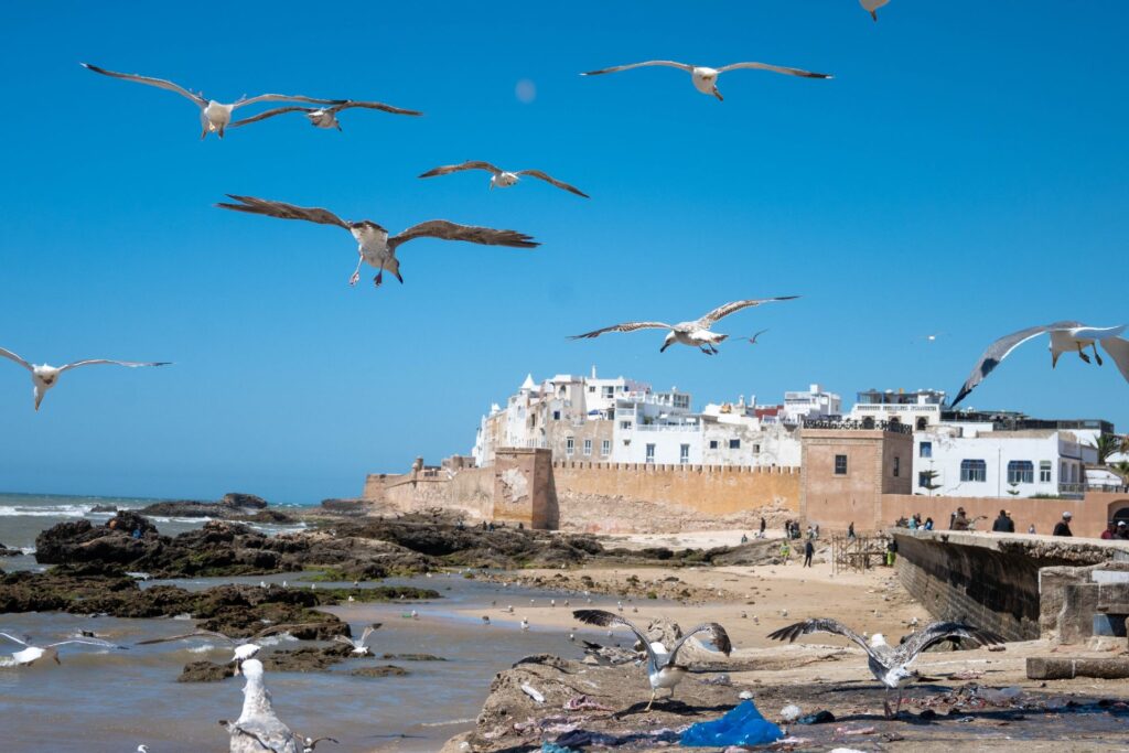 Centro histórico de Essaouira, una ciudad costera de Marrakech