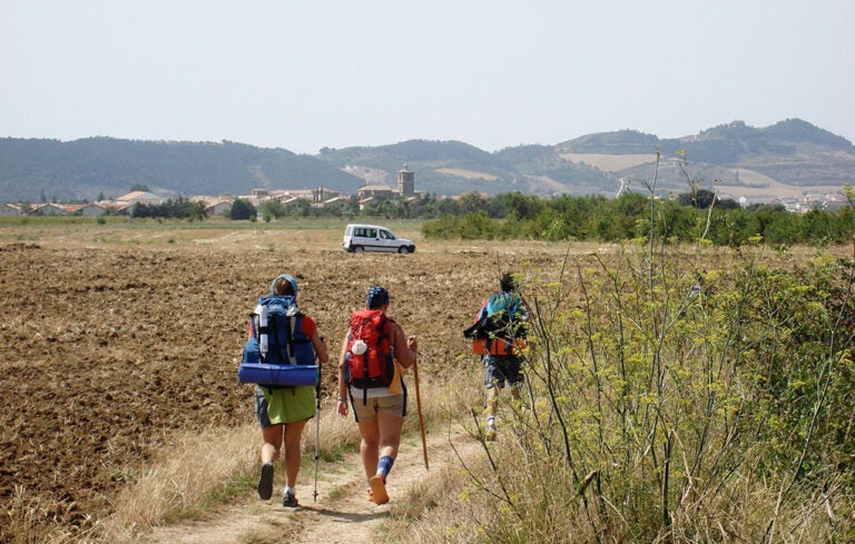 Peregrinos en el Camino de Santiago 