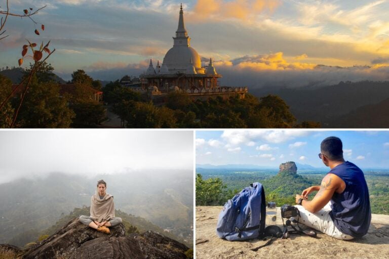 Muestra diferentes condiciones climáticas en Sri Lanka