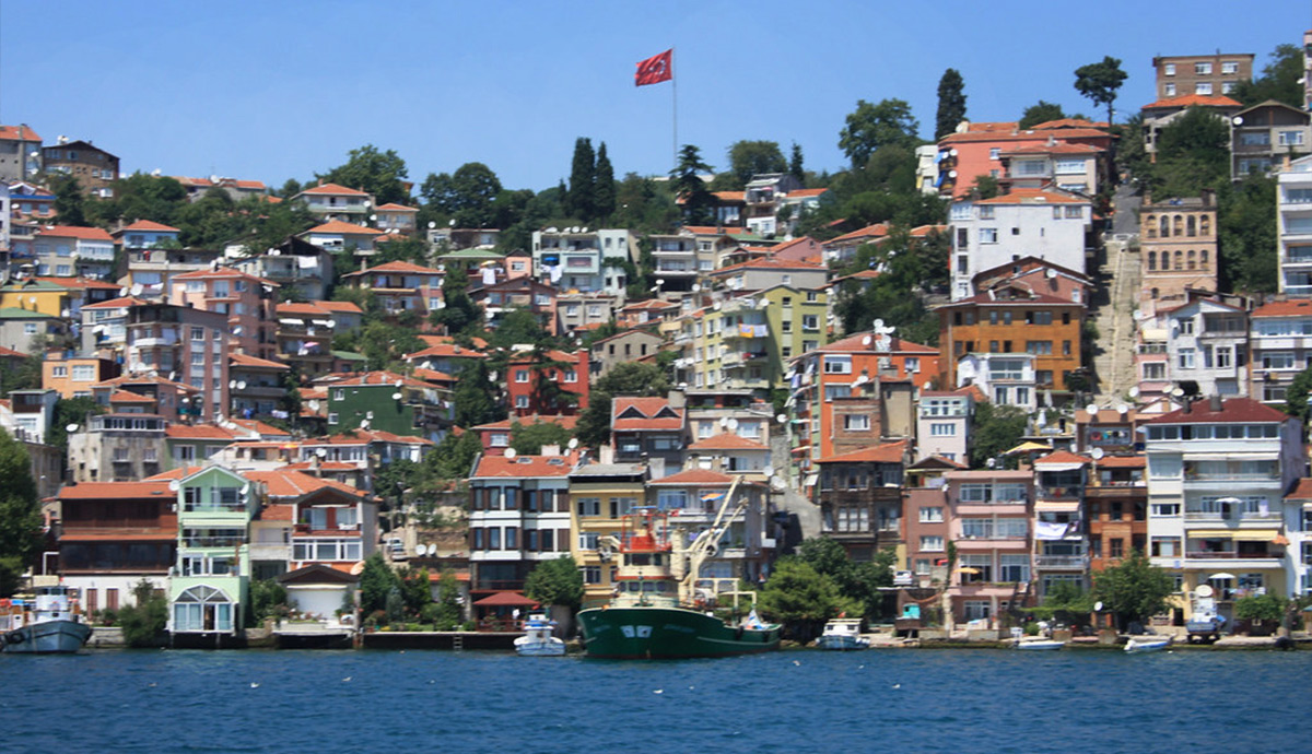 Vista de Estambul desde el Bósforo