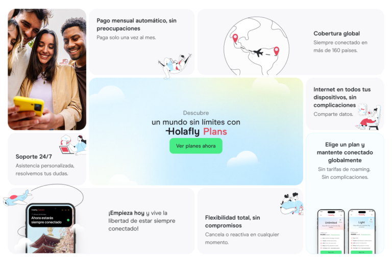 Planes de internet global - Holafly Plans