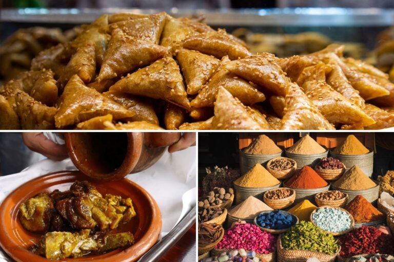 Briouats, tajín y especias marroquíes.