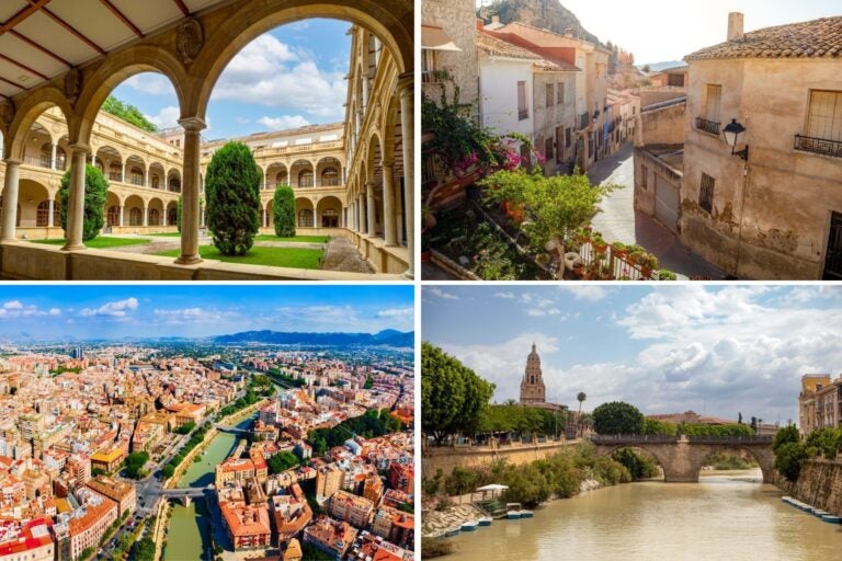 Varios paisajes de la ciudad de Murcia.