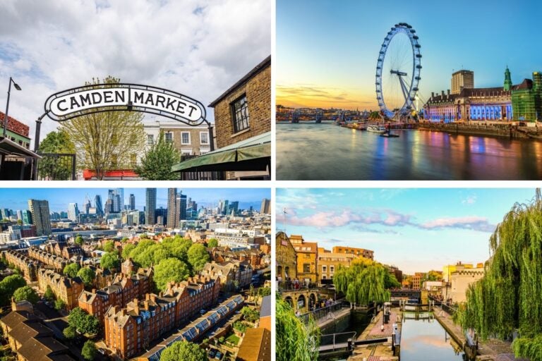 Camden Town, zona de Shoreditch y South Bank.