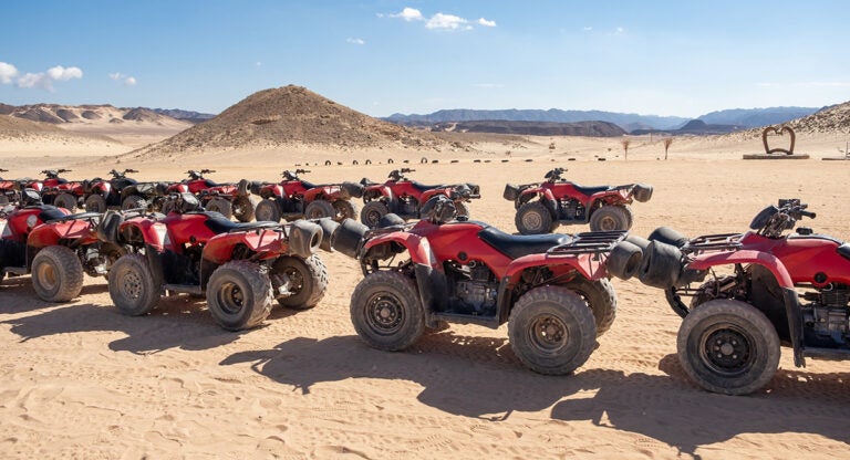 Motos quad en el desierto del Sinaí