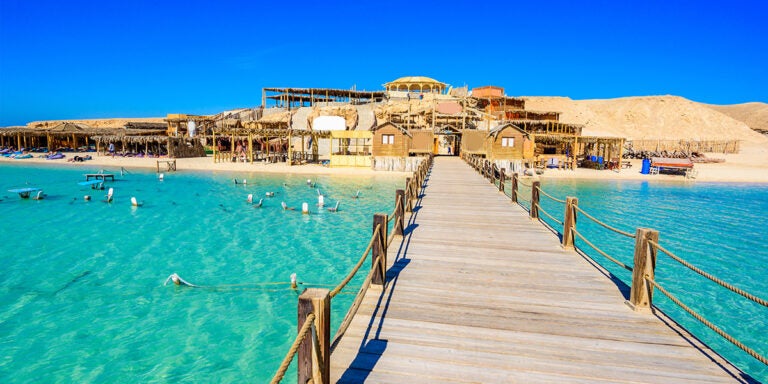 Playa en la isla Giftun