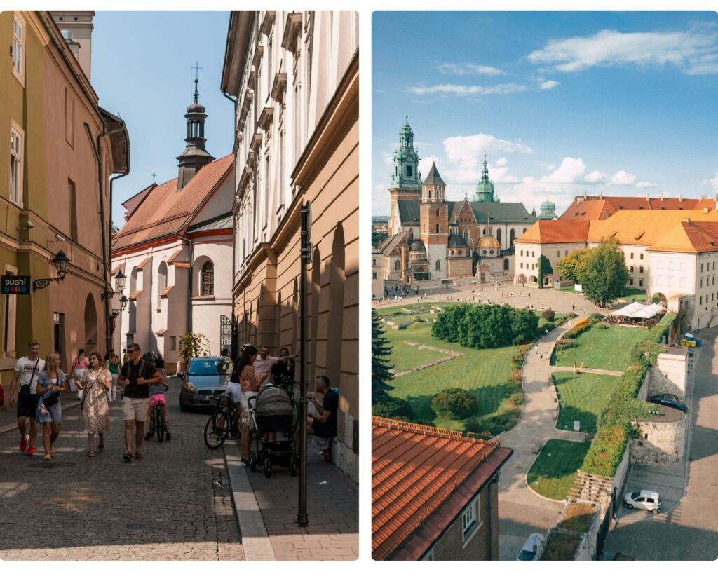 dónde alojarse en cracovia pasos