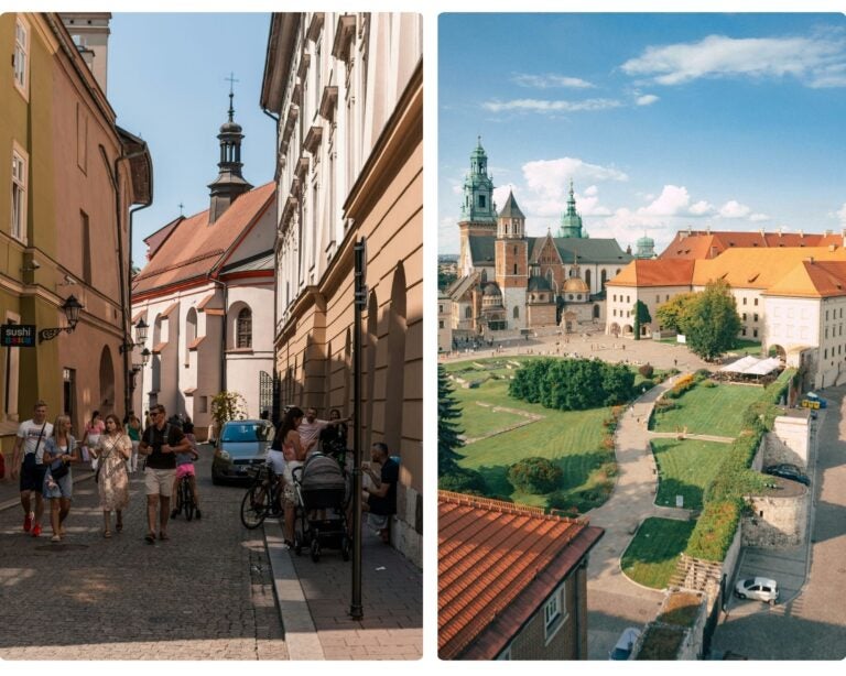 dónde alojarse en cracovia pasos