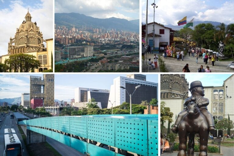 Calles, pueblos y monumentos de la ciudad de Medellín.