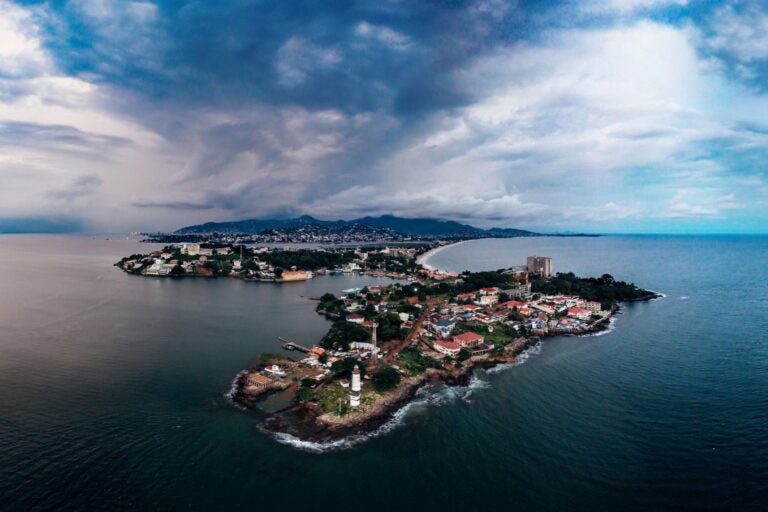 Vista panorámica de Malabo, Guinea Ecuatorial.