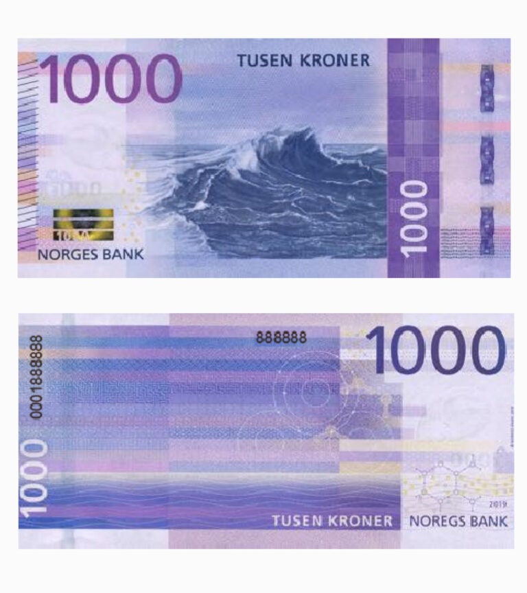 Billete de 1.000 NOK
