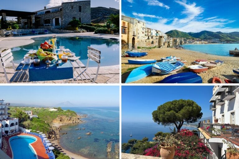 Hoteles y apartamentos con piscina y vistas al mar en Sicilia,
