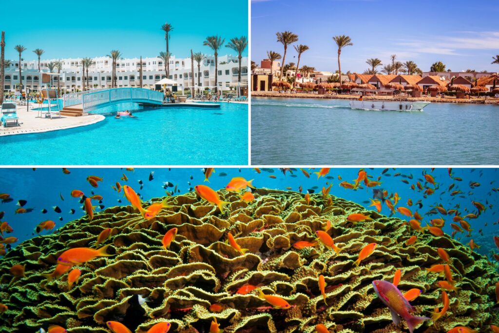 Hurghada y Sharm el-Sheij son algunas de las mejores playas en el mar Rojo