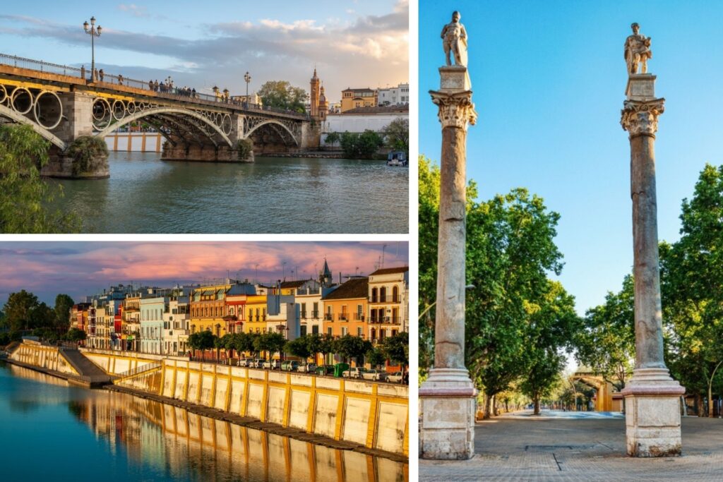 Barrios de Triana y Alameda de Hércules en Sevilla.