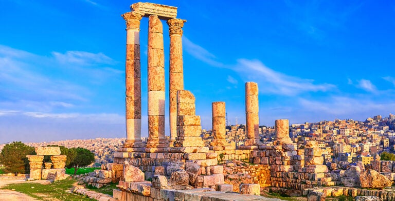 Ruinas de la ciudadela de Amán, Jordania
