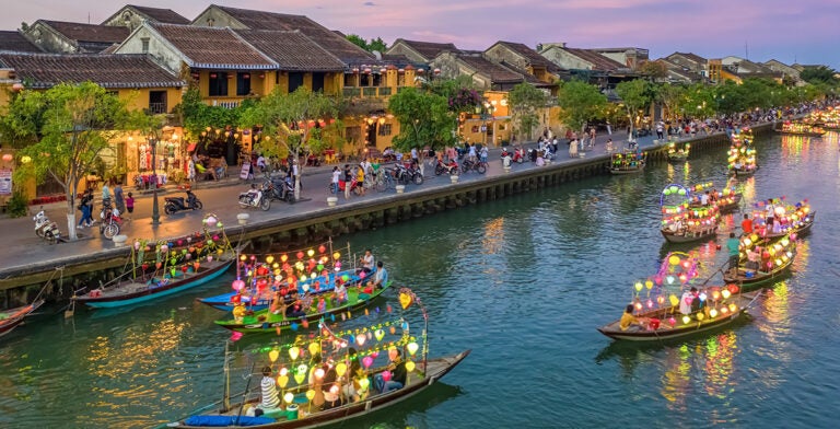 Vista aérea de Hội An, Vietnam