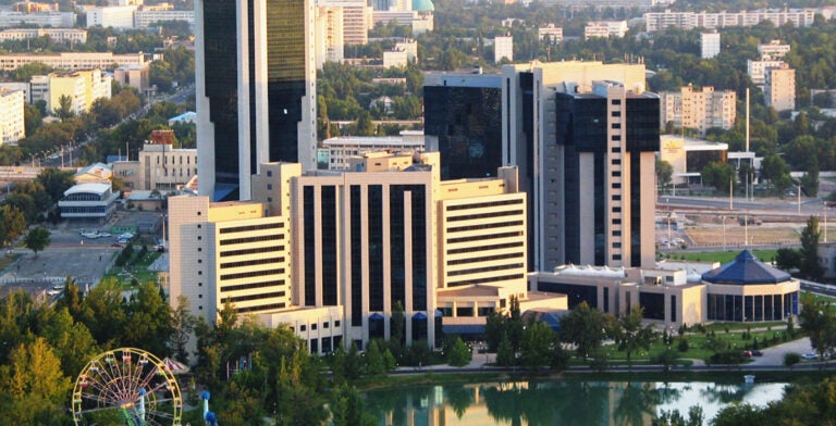 Vista de Tashkent, capital de Uzbekistán