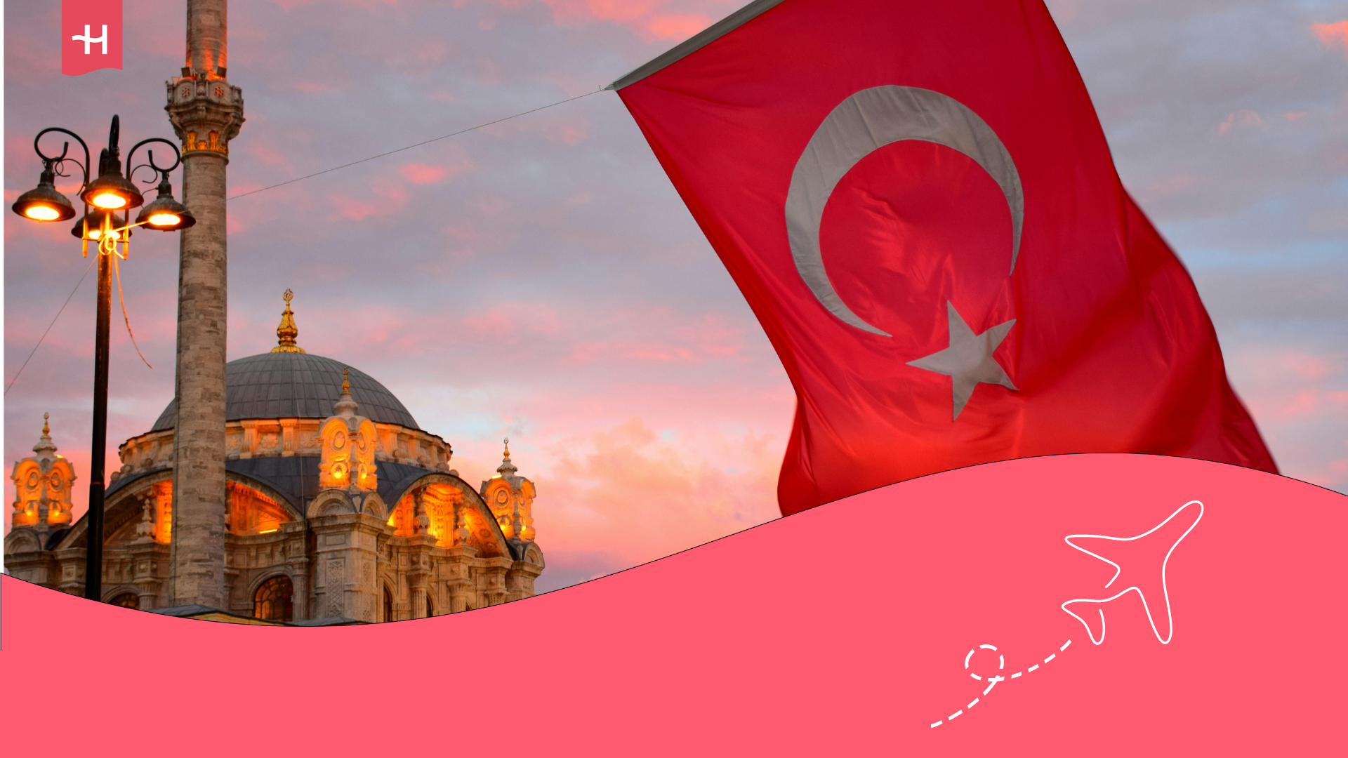 bandera de turquía- requisitos para viajar a turquia desde colombia
