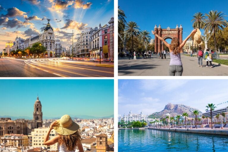 Ciudades españolas como Alicante, Madrid, Barcelona o Málaga.