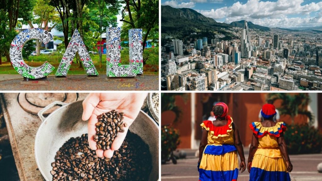 Cali, Bogotá, Cartagena y Café de Colombia