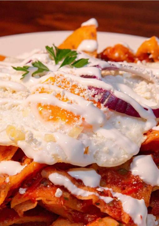 Comida típica mexicana: chilaquiles