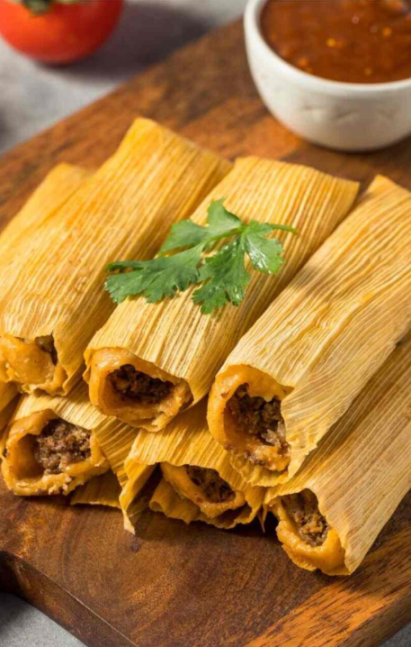 Comida típica mexicana: tamales