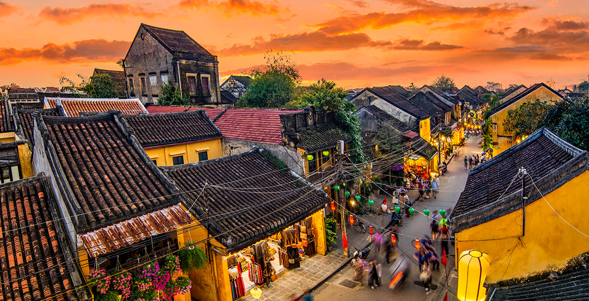 Ciudad de Hội An en el centro de Vietnam