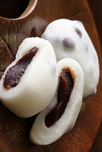 Comer mochi en Tokio