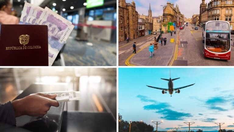 Documentación requerida para viajar a Escocia desde Colombia.