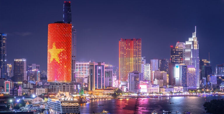 Horizonte de la ciudad de Ho Chi Minh