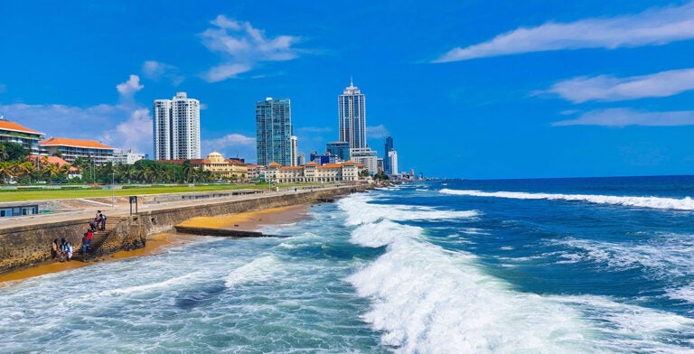 La playa de Galle Face Green