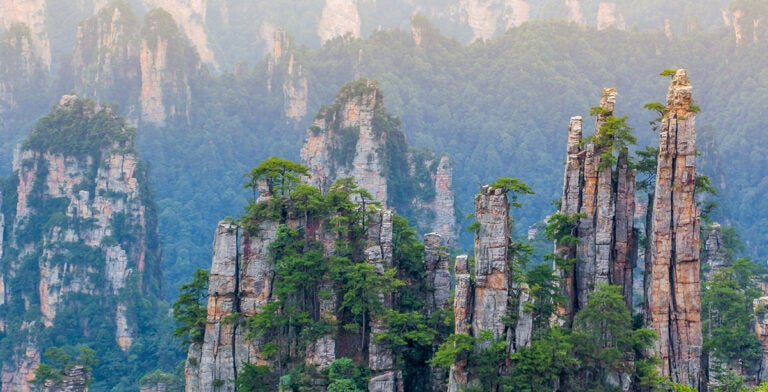 Montaña Aleluya, parque Zhangjiajie, China
