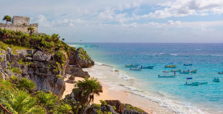 Las ruinas de Tulum, cerca de Playa Pescadores