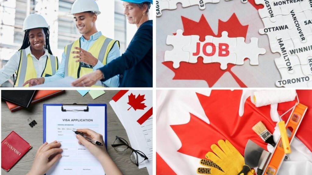 Tipos de trabajos en Canadá.