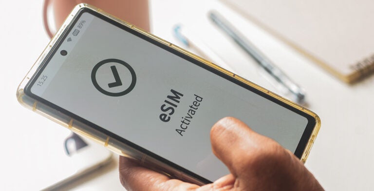 eSIM activada en un dispositivo compatible