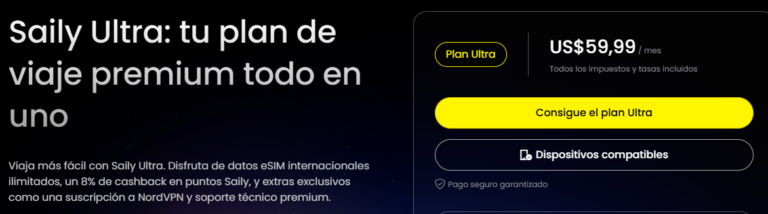 Requisitos para cancelar el plan Ultra de Saily.