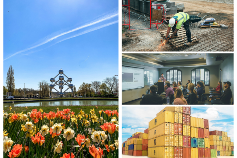 Trabajos más demandados en Bélgica, construcción, salón de clases, y logística (containers)