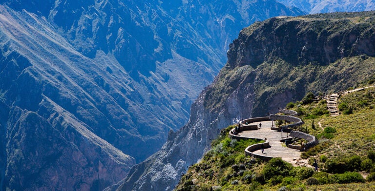 Vista del Cañón del Colca, Perú