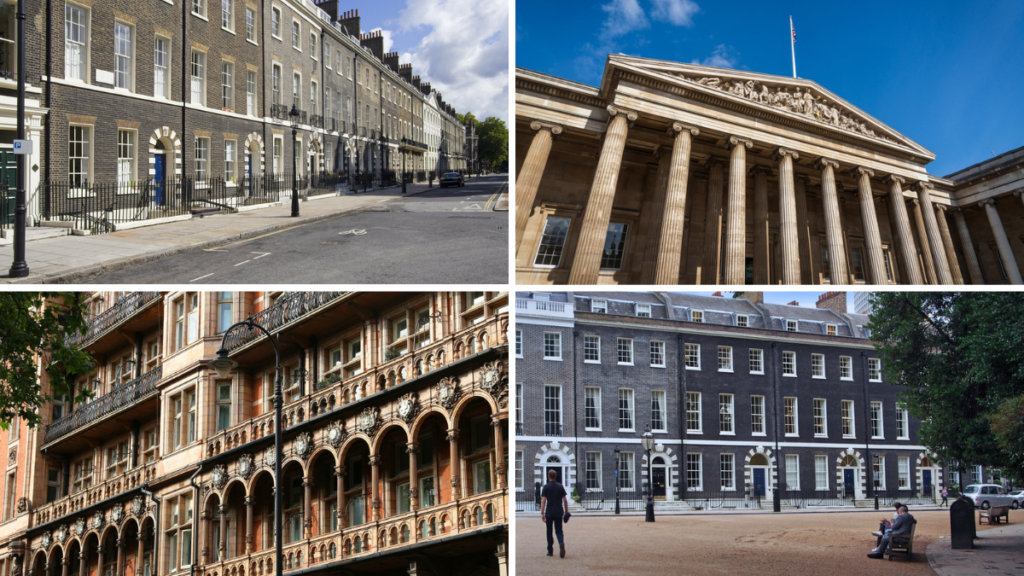 El mejor barrio para vivir en Londres es Bloomsbury.