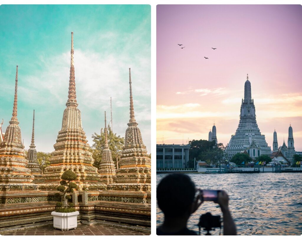 coliving en bangkok, templos, torres, estructuras